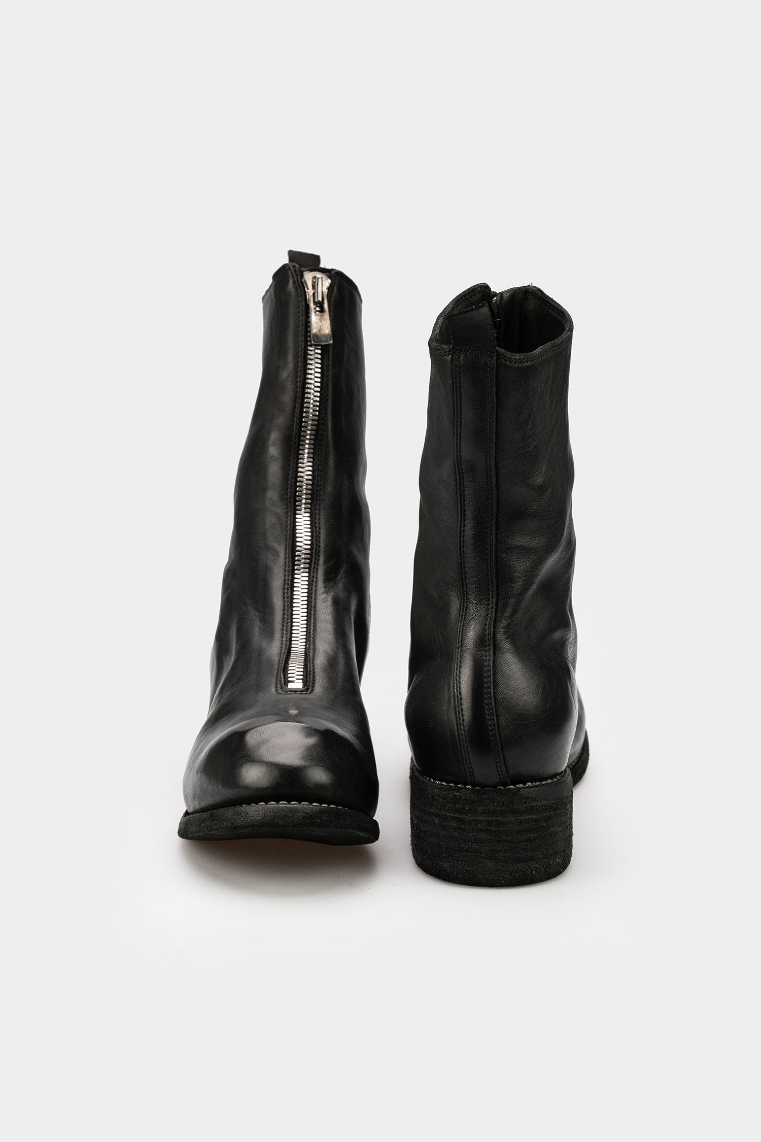 Front zip high top boots | PL2