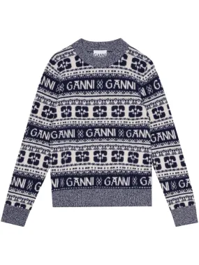 Ganni Sweaters Grey