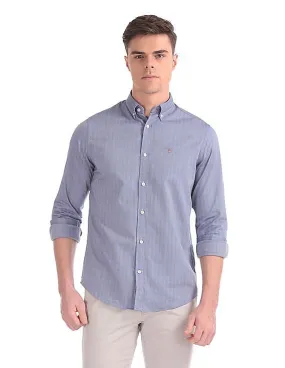 Gant Herringbone Solid Regular Button Down Shirt