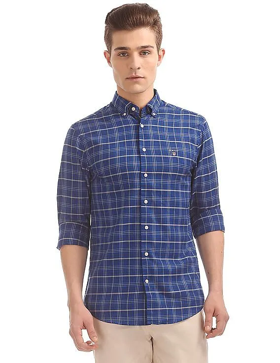 Gant Tech Prep Oxford Check Regular Button Down Shirt