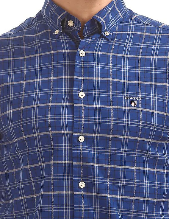 Gant Tech Prep Oxford Check Regular Button Down Shirt