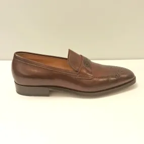 Gravati Medallion Toe Shoes in Antique Brown