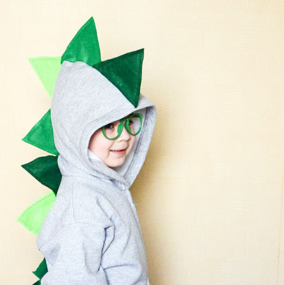 Green Ombre Dino Hoodie