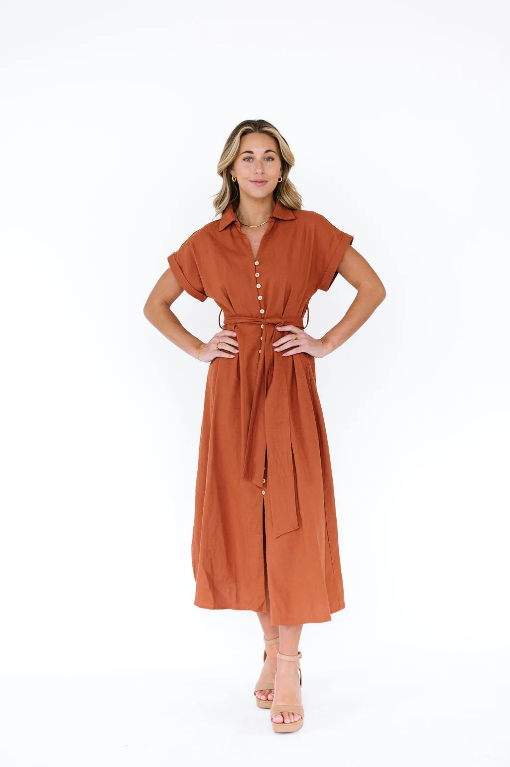 Gretchen Dress in Toffee