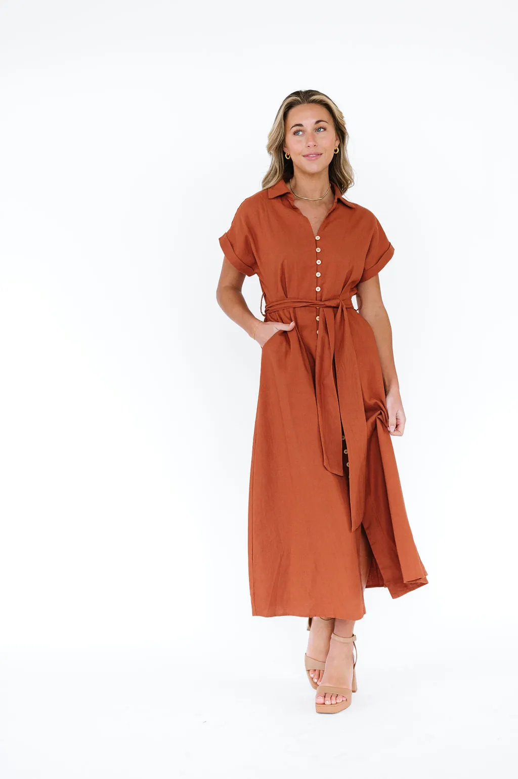 Gretchen Dress in Toffee