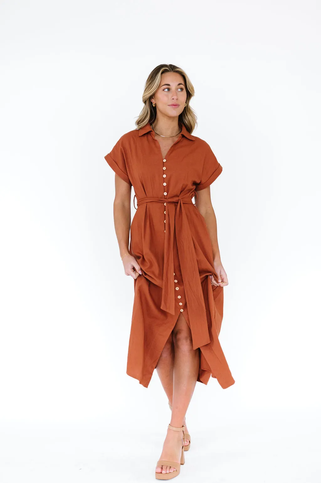 Gretchen Dress in Toffee