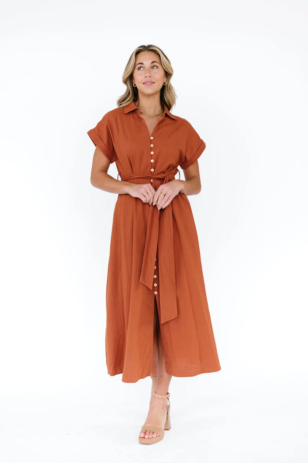 Gretchen Dress in Toffee