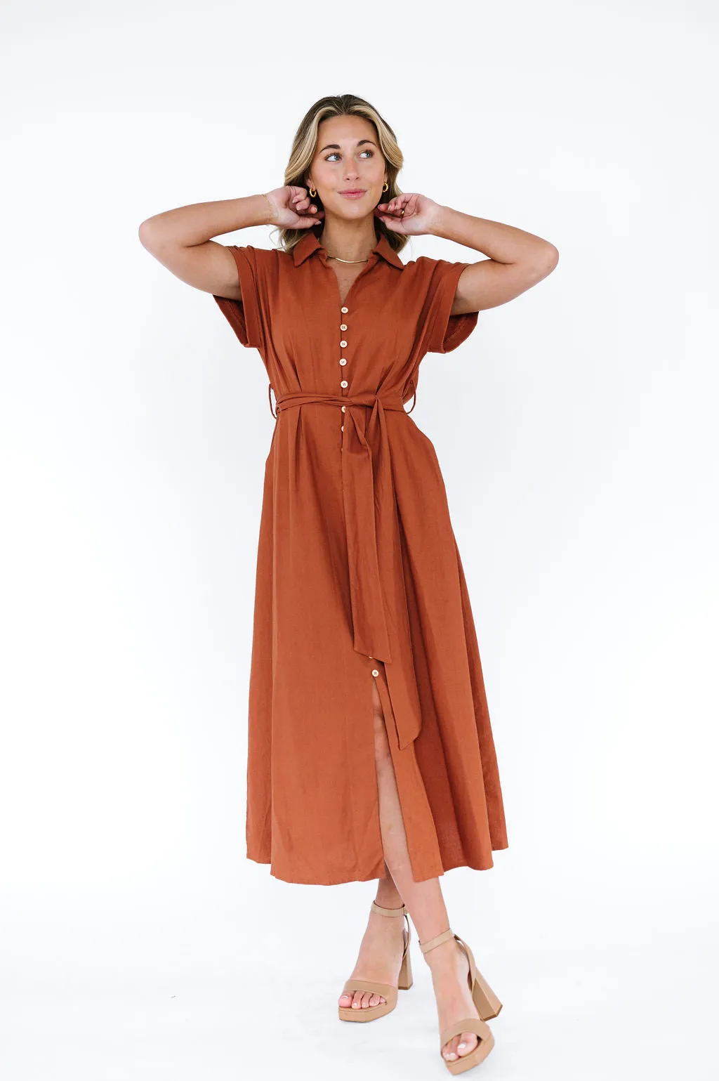 Gretchen Dress in Toffee