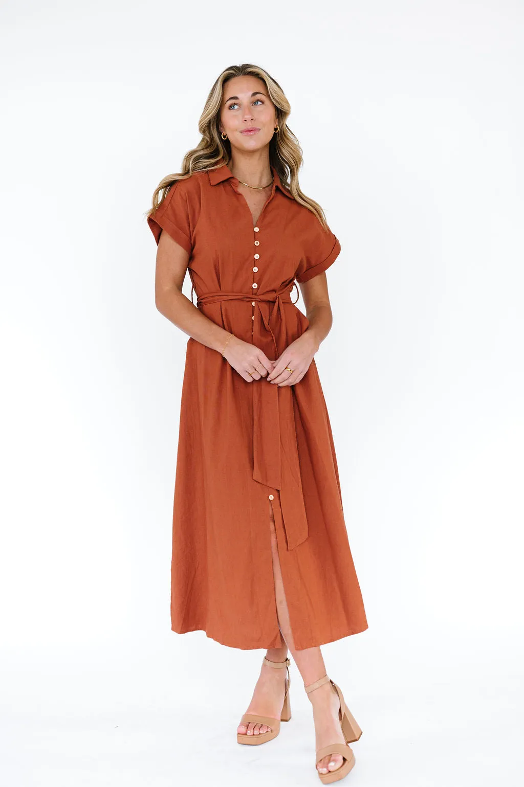 Gretchen Dress in Toffee