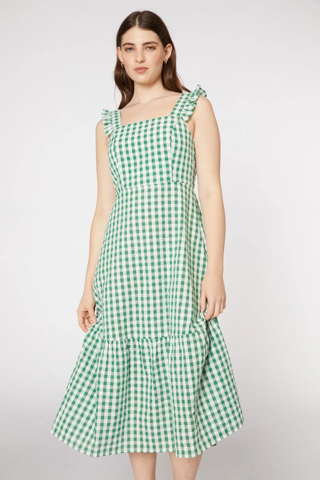 Heidi Check Midi Dress