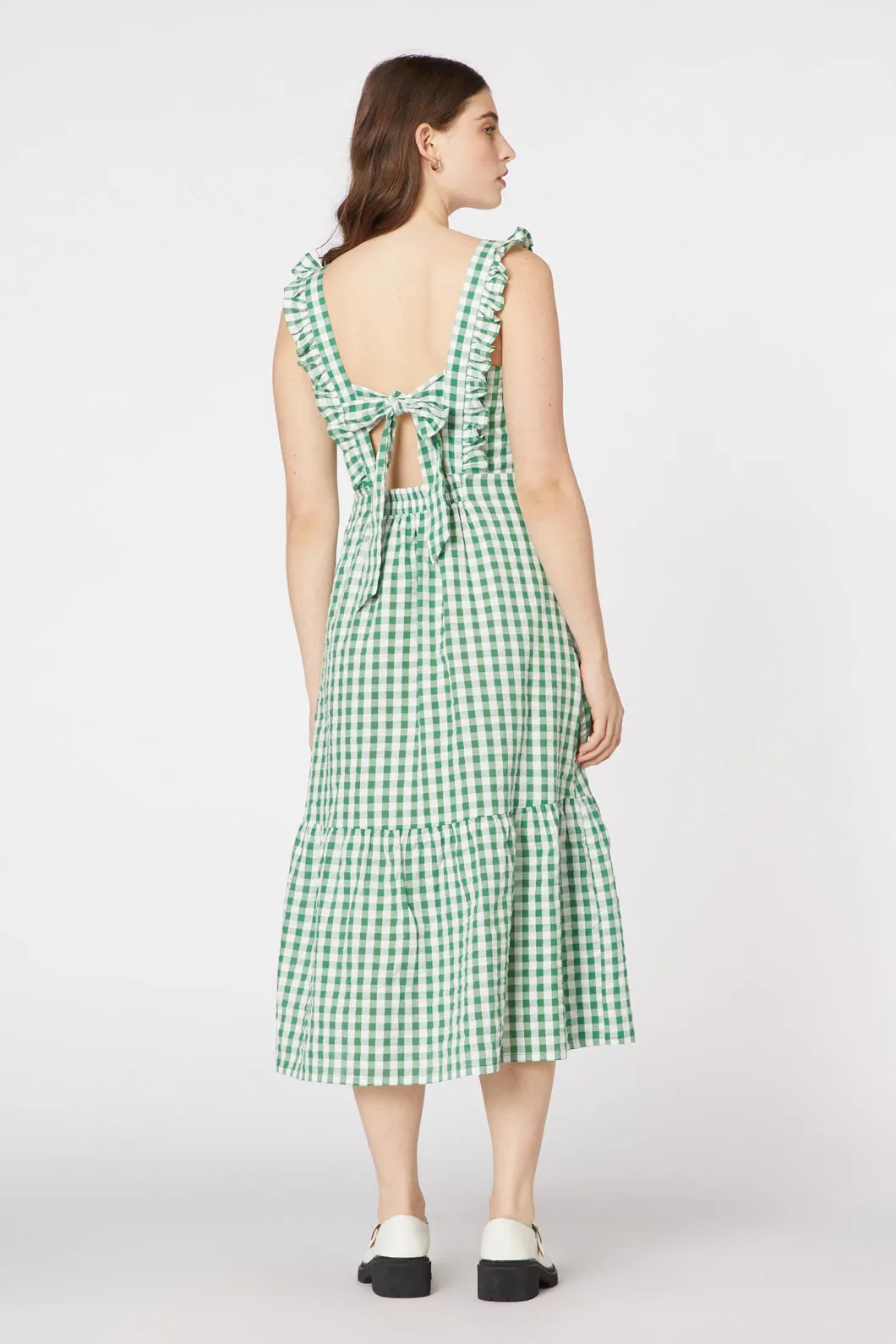 Heidi Check Midi Dress