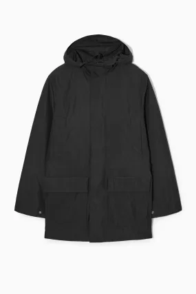 HOODED NYLON PARKA - Long sleeve - Long - BLACK - Men | H&M GB