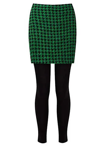 Joe Browns Dogtooth Check 2 in 1 Skirted Leggings | Grattan