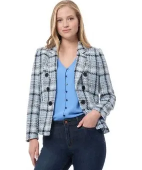 Jones New York Women's Petite Faux Double Breasted Blazer