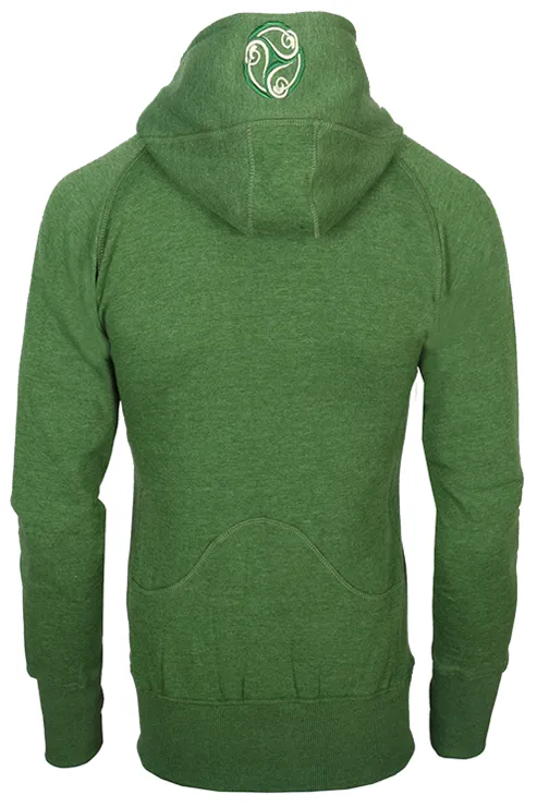 Ladies Irish Triskele Yarn Dye Hoodie