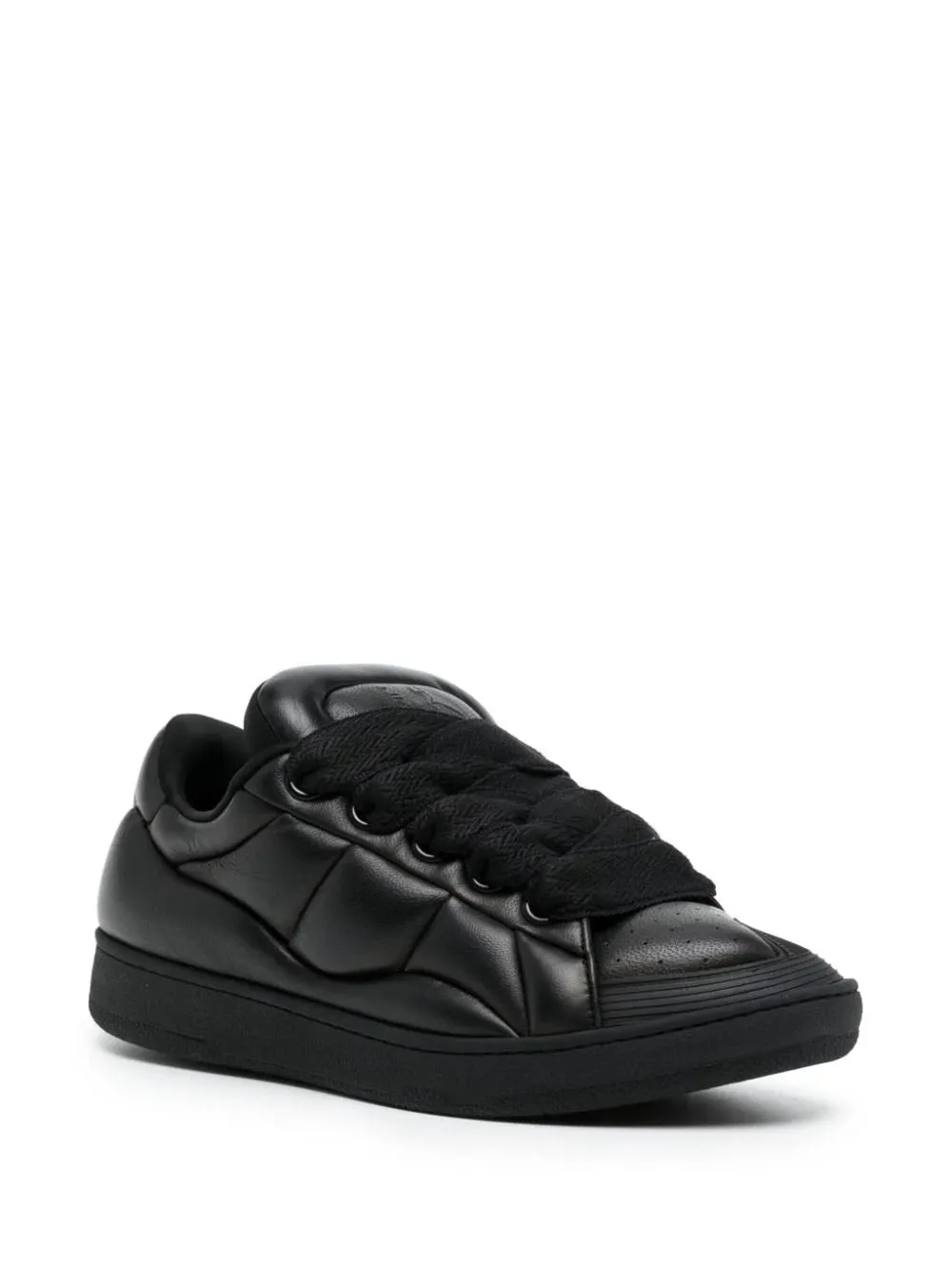 Lanvin Curb XL leather sneakers Full Black