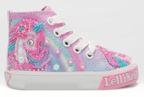 Lelli Kelly LK 3478 Unicorn White Fantasia Baby Boots HI-Top