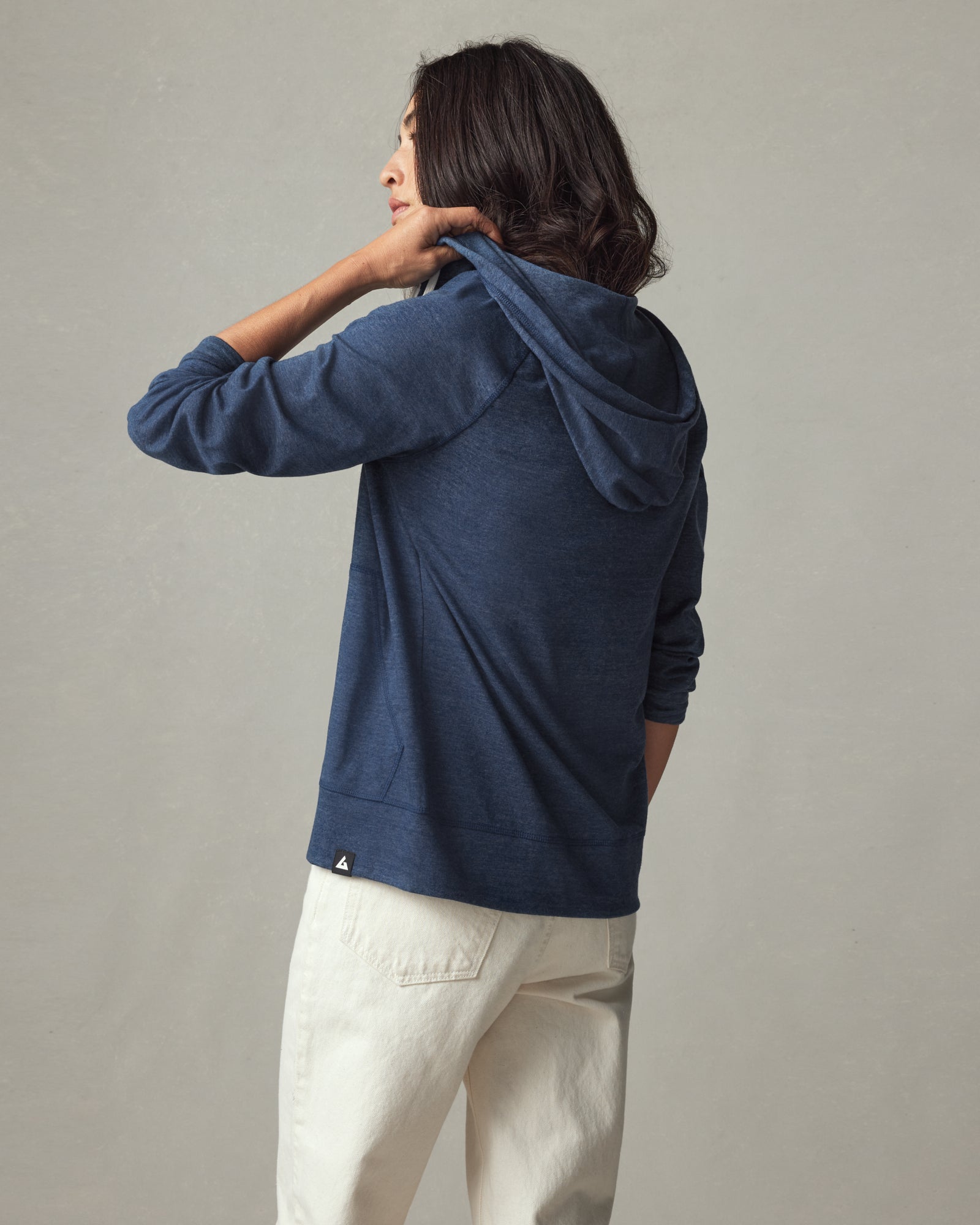 Lightweight Full Zip - Atlantic Blue Heather