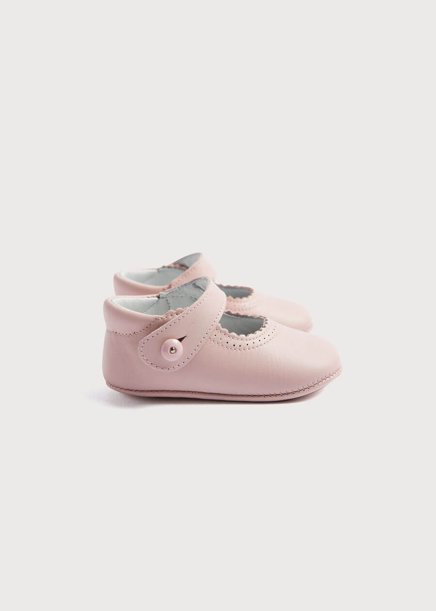 Mary Jane Pram Shoes in Pink (17-20EU)