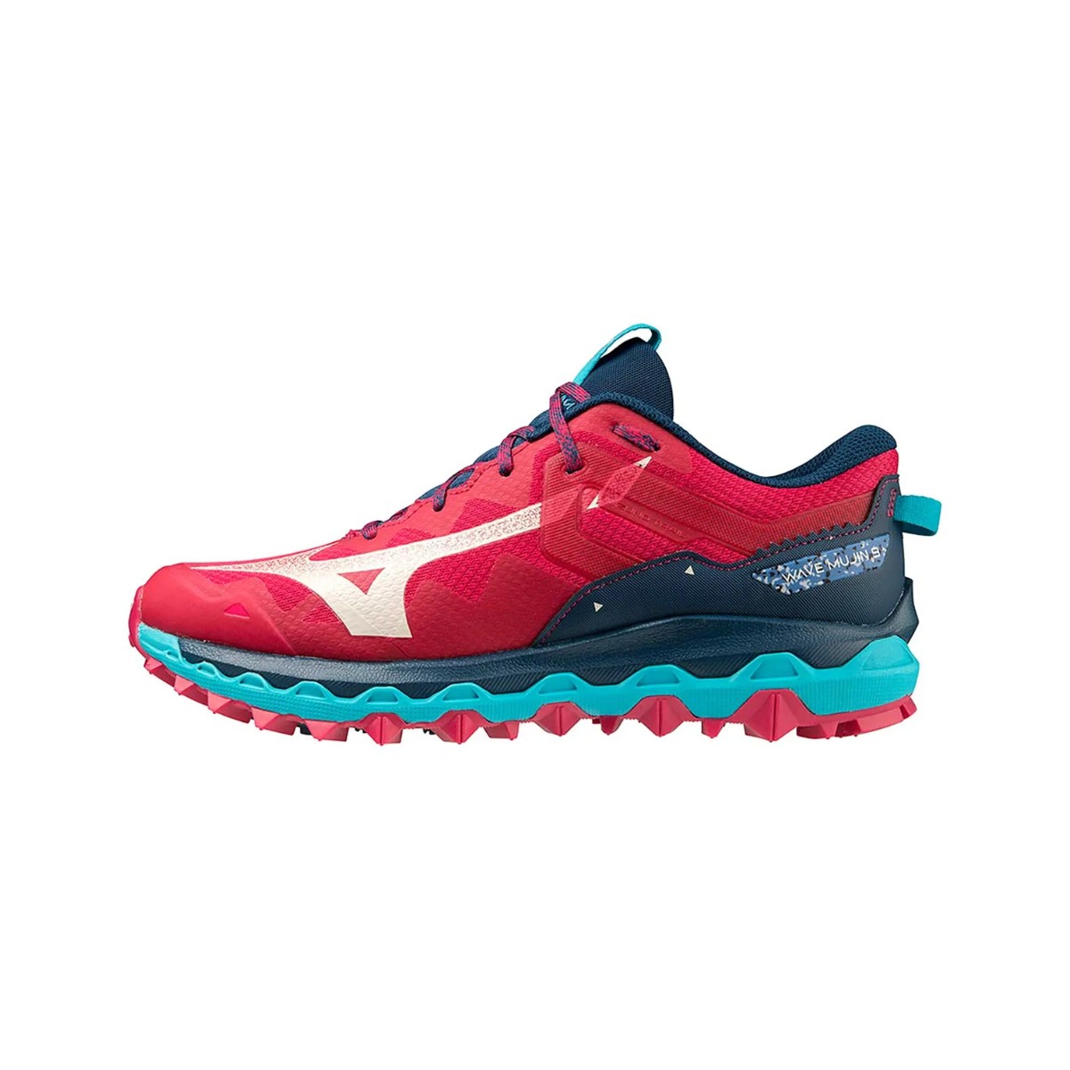 Mizuno Wave Mujin 9 Red Blue Shoes  Women