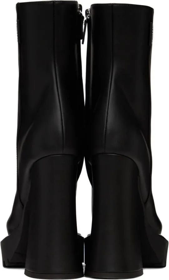 Moschino Black Embossed Boots