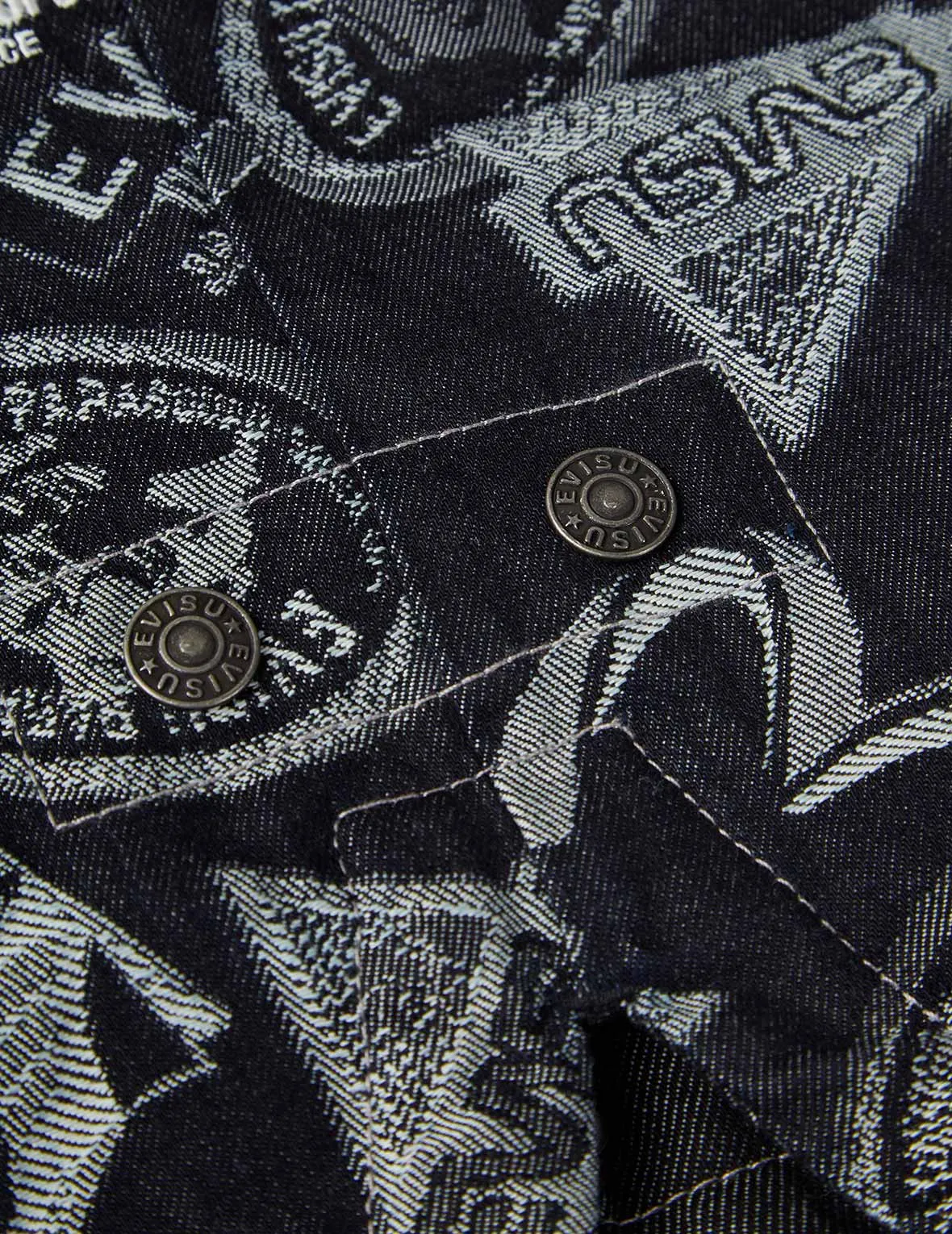 Multi-badges Jacquard Fabric Blocking Padded Parka