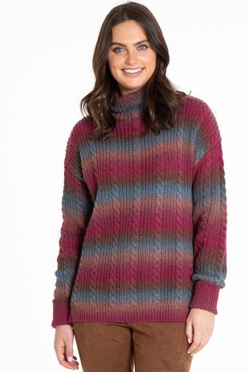 Multicolor Ombre Sweater