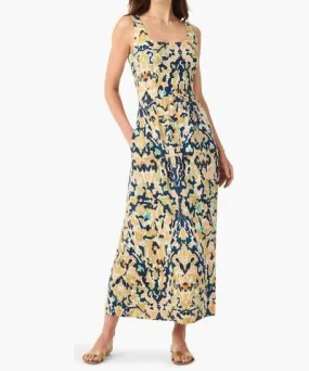 NIC+ZOE Danielle Maxi Dress In Indigo Multi