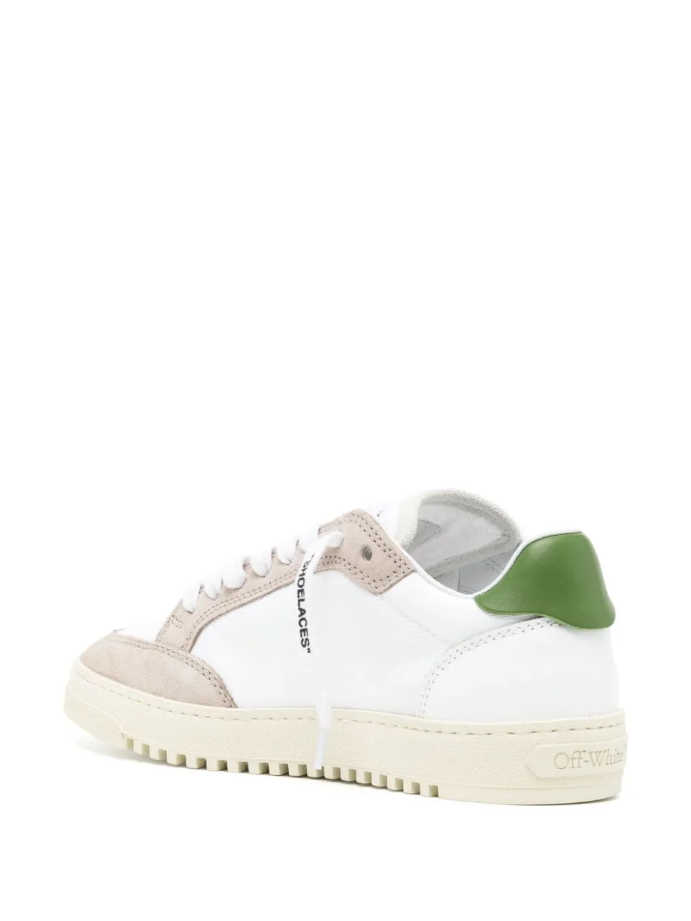 Off-White 5.0 leather white green sneakers