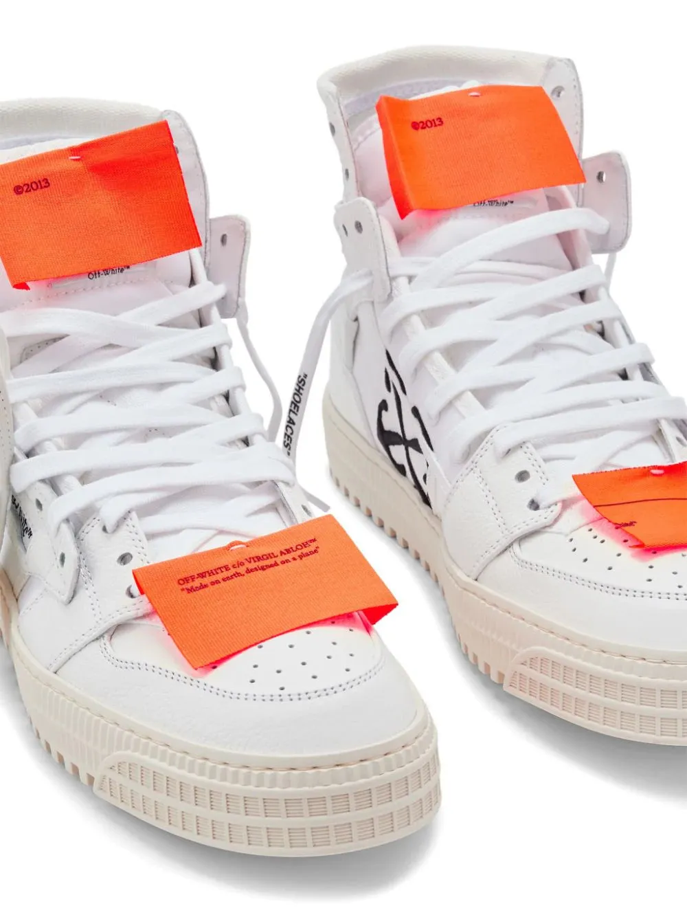 Off-White Off Court 3.0 White/Orange high-top sneakers