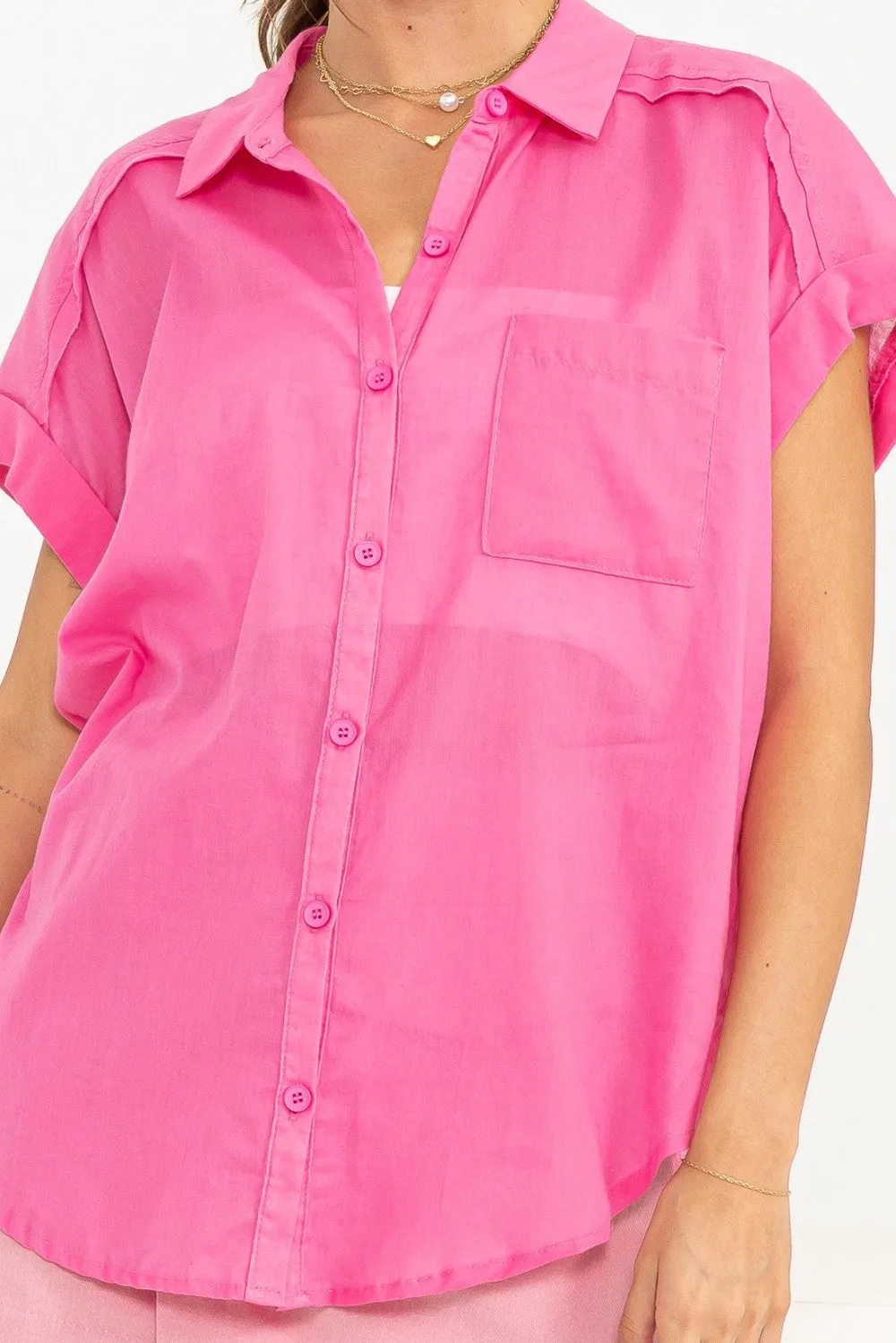 OVERSIZE COTTON SHORT SLEEVE SHIRT