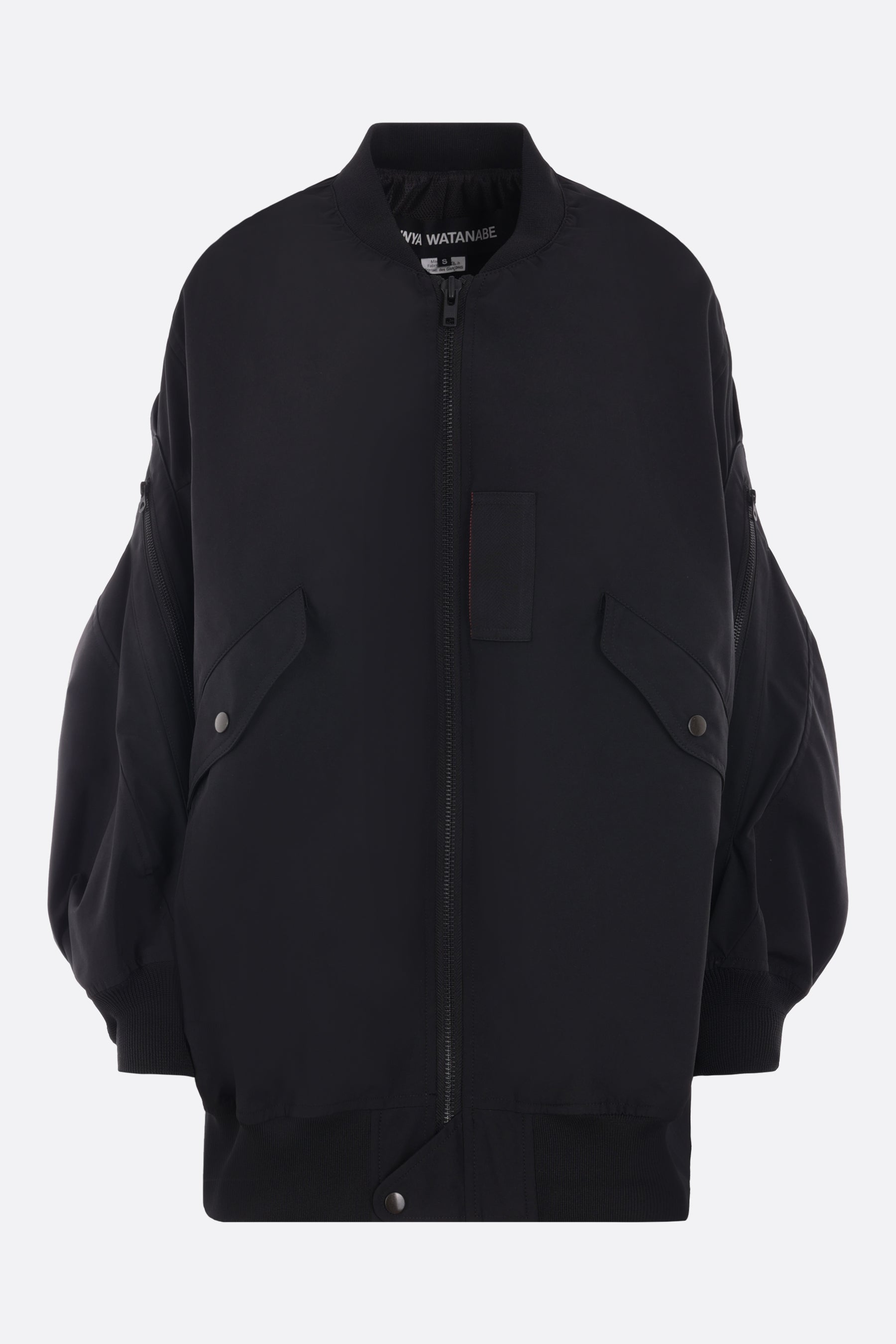 oversize nylon bomber jacket