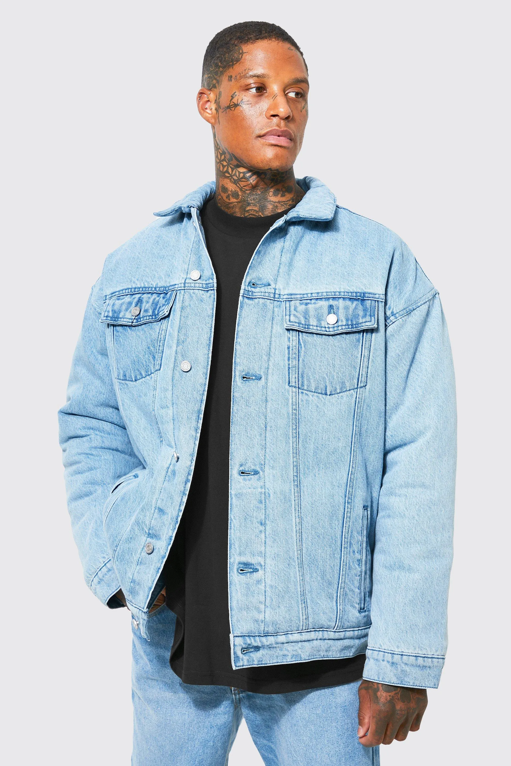 Oversized Padded Denim Jacket