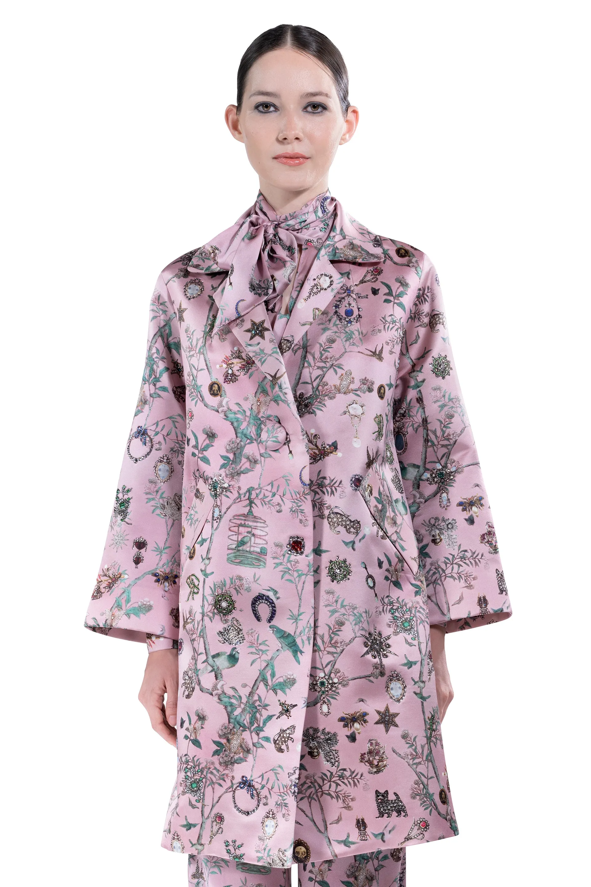 'Pauline De Rothschild' Notched Lapel Coat