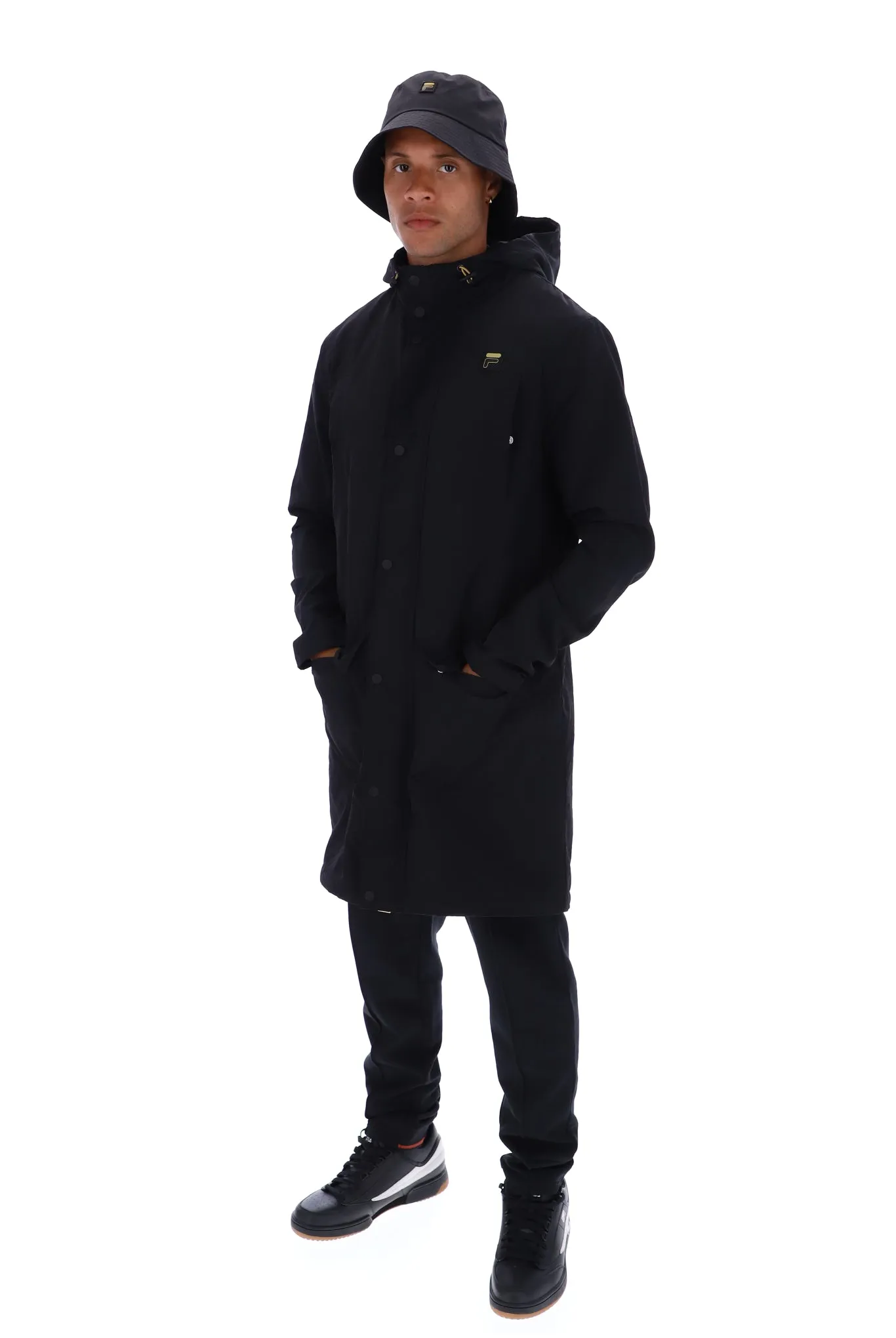 Pezza Parka Nylon Longline Jacket With Fleece Lining