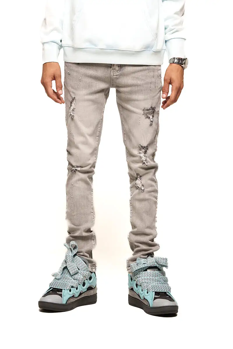 PHEELINGS THIS WILL PASS SKINNY DENIM (LIGHT GREY/ SAND)