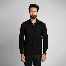 Pique Fabric Button Down Shirt - HSSM1230015