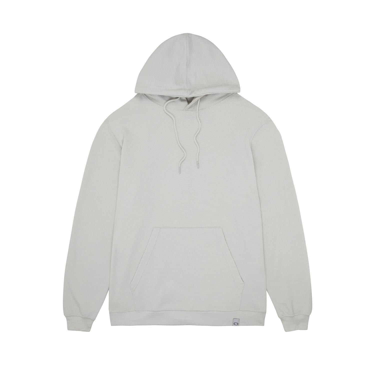 PIQUE KNITTED HOODIE - GREY