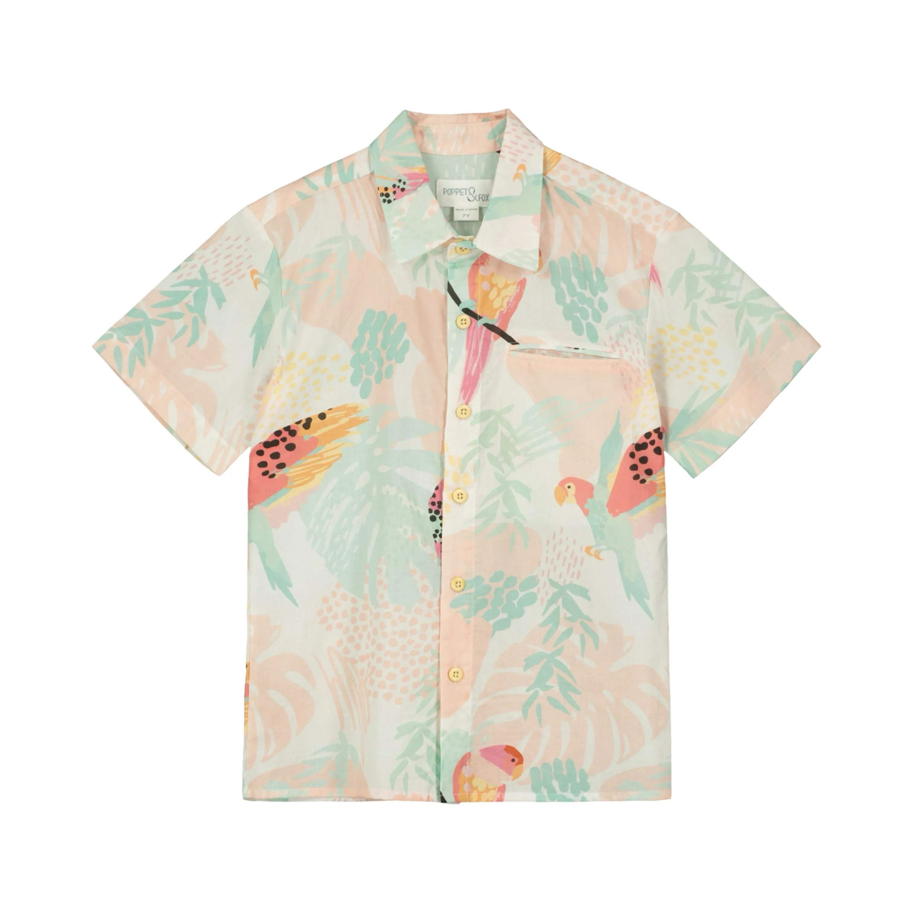 Poppet and Fox Collared Short Sleeve Shirt