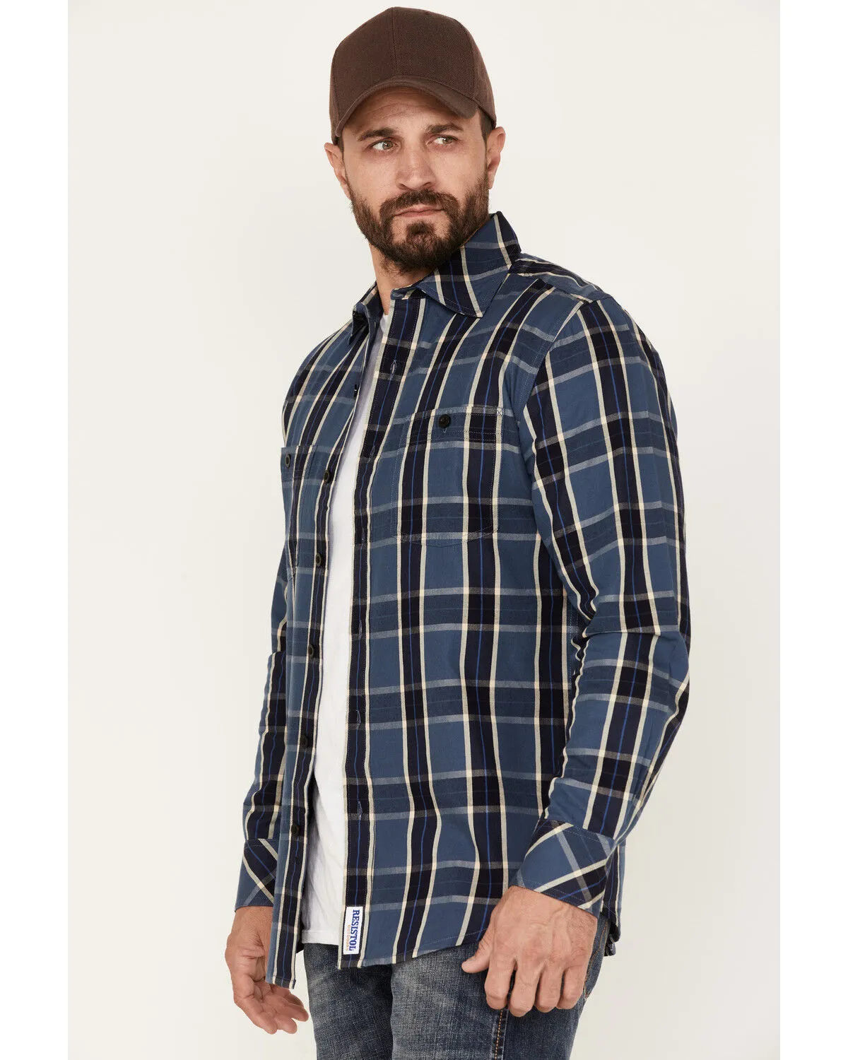 Product Name:  Resistol Men's Canon Large Plaid Long Sleeve Button Down Shirt