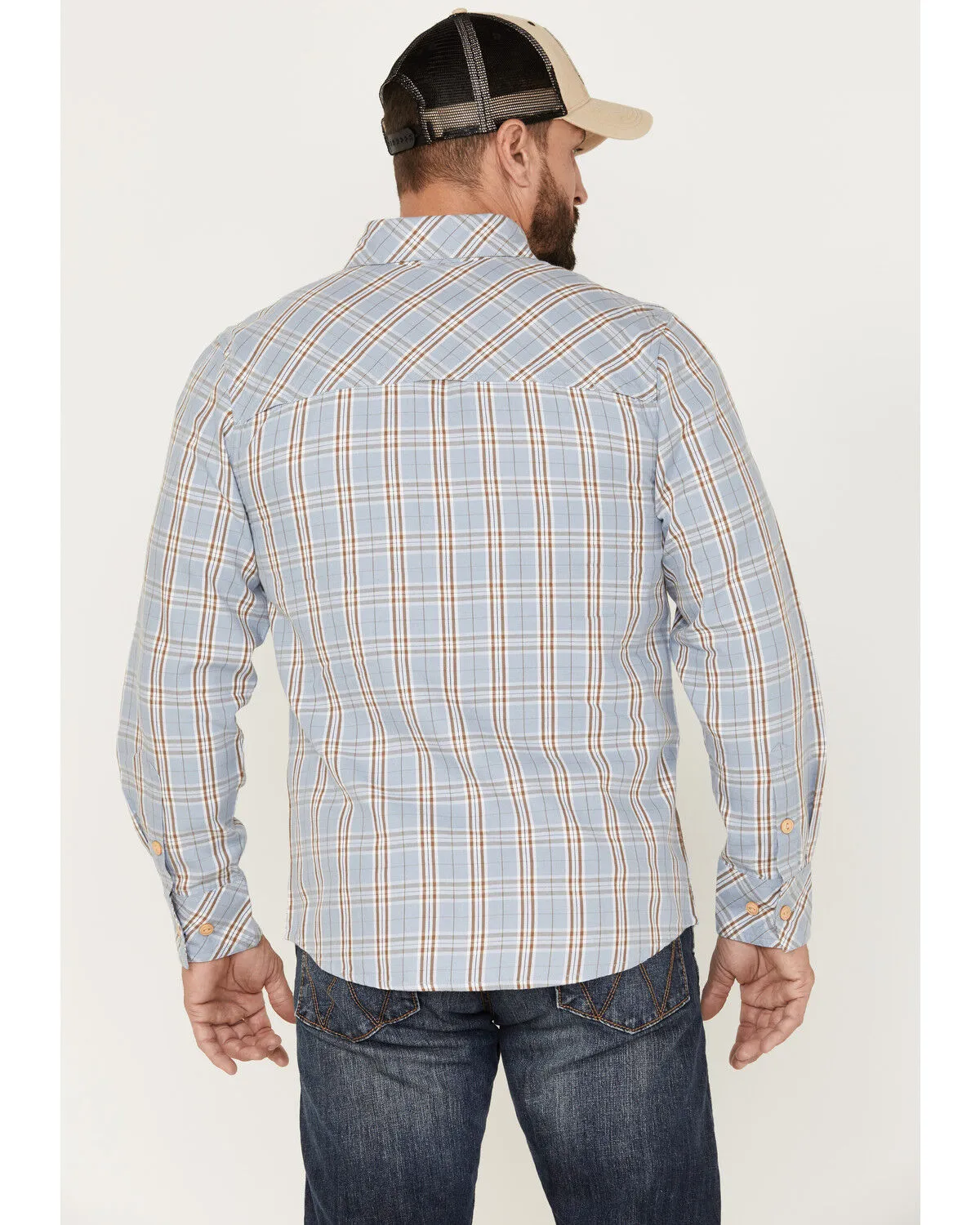 Product Name:  Resistol Men's Dakota Medium Plaid Print Long Sleeve Button Down Shirt