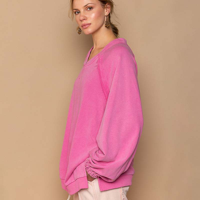 Pullover Back Cut Out Sweatshirt