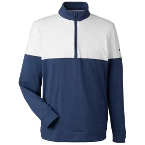 Puma Golf Men's Peacoat/Bright White Cloudspun Warm Up Quarter-Zip