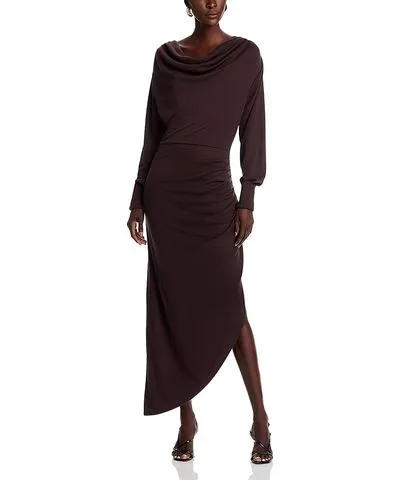 Reiss Fleur Jersey Drape Dress