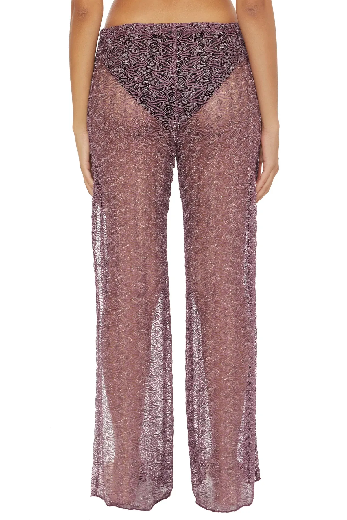 Riviera Metallic Crochet Pants