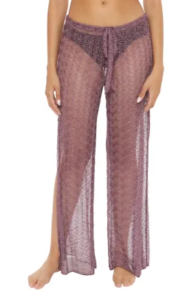 Riviera Metallic Crochet Pants