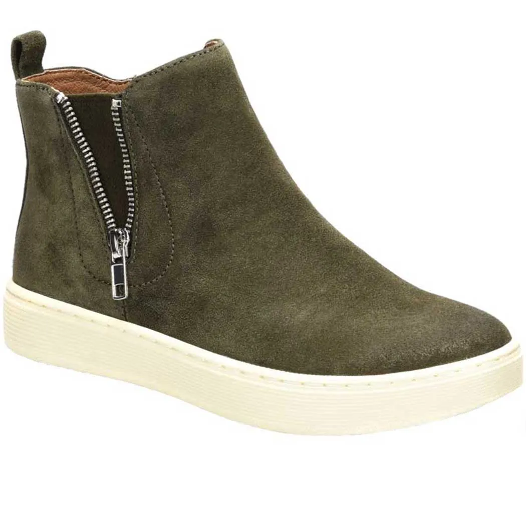 Sofft Britton Zip Sneaker Bootie Olive (Women's)