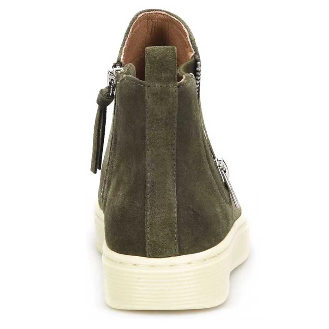 Sofft Britton Zip Sneaker Bootie Olive (Women's)