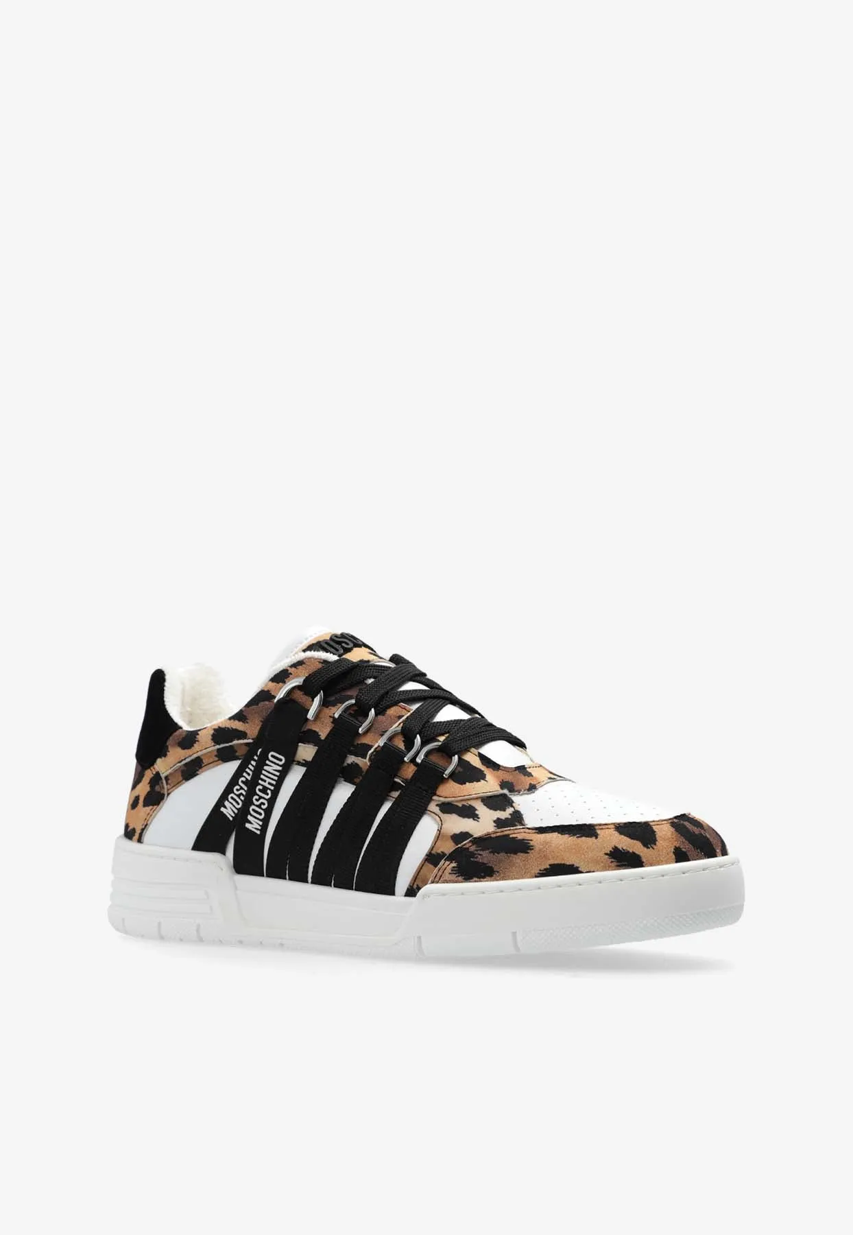 Streetball Leopard Print Low-Top Sneakers