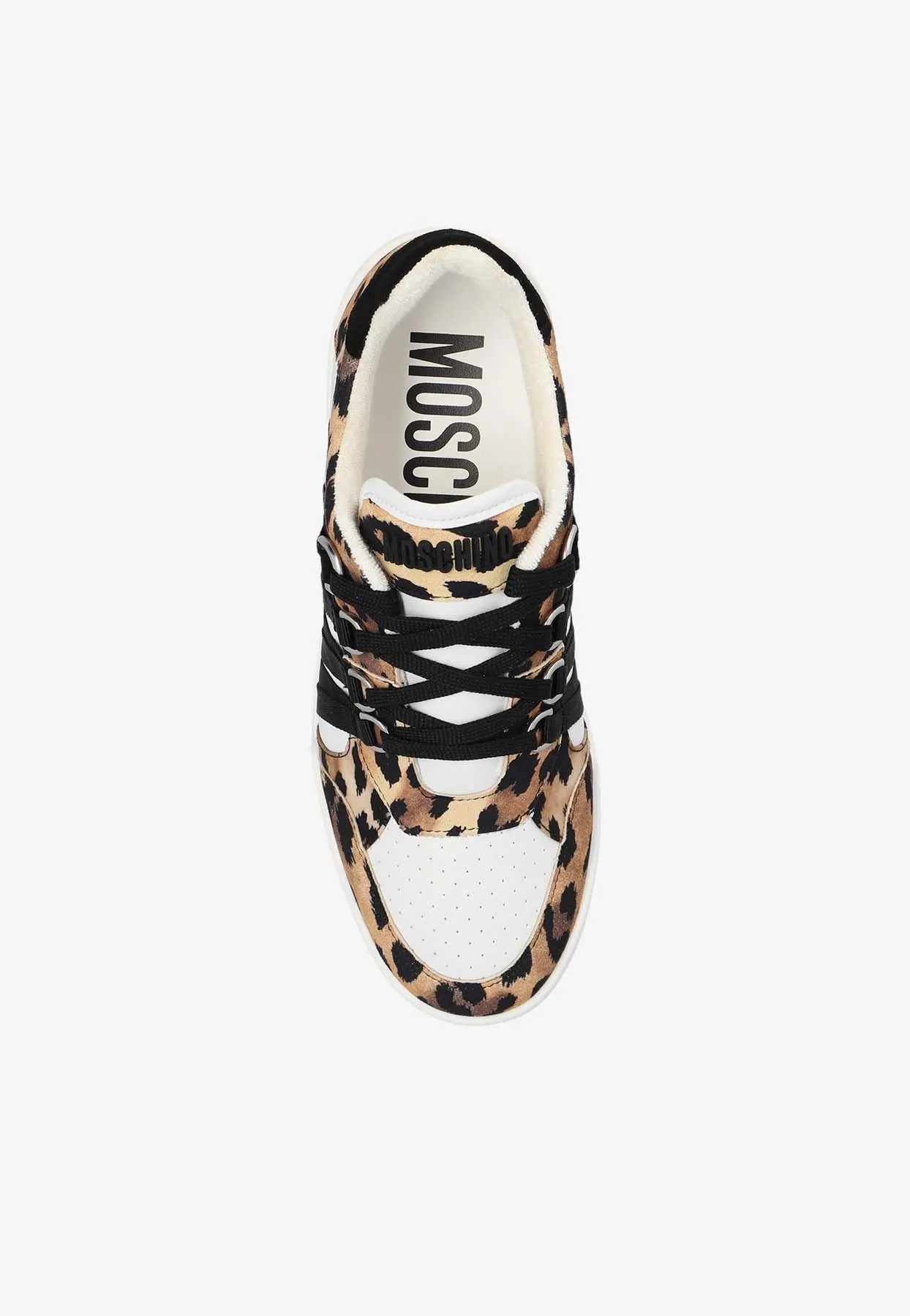 Streetball Leopard Print Low-Top Sneakers